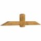 Ekena Millwork Eugene Rough Sawn Timber Gable Bracket, Western Red Cedar, 84"W x 17"H x 6"D x 6"F, 5/12 Pitch GBW084X17X0606EUG00RWR - alternate 4